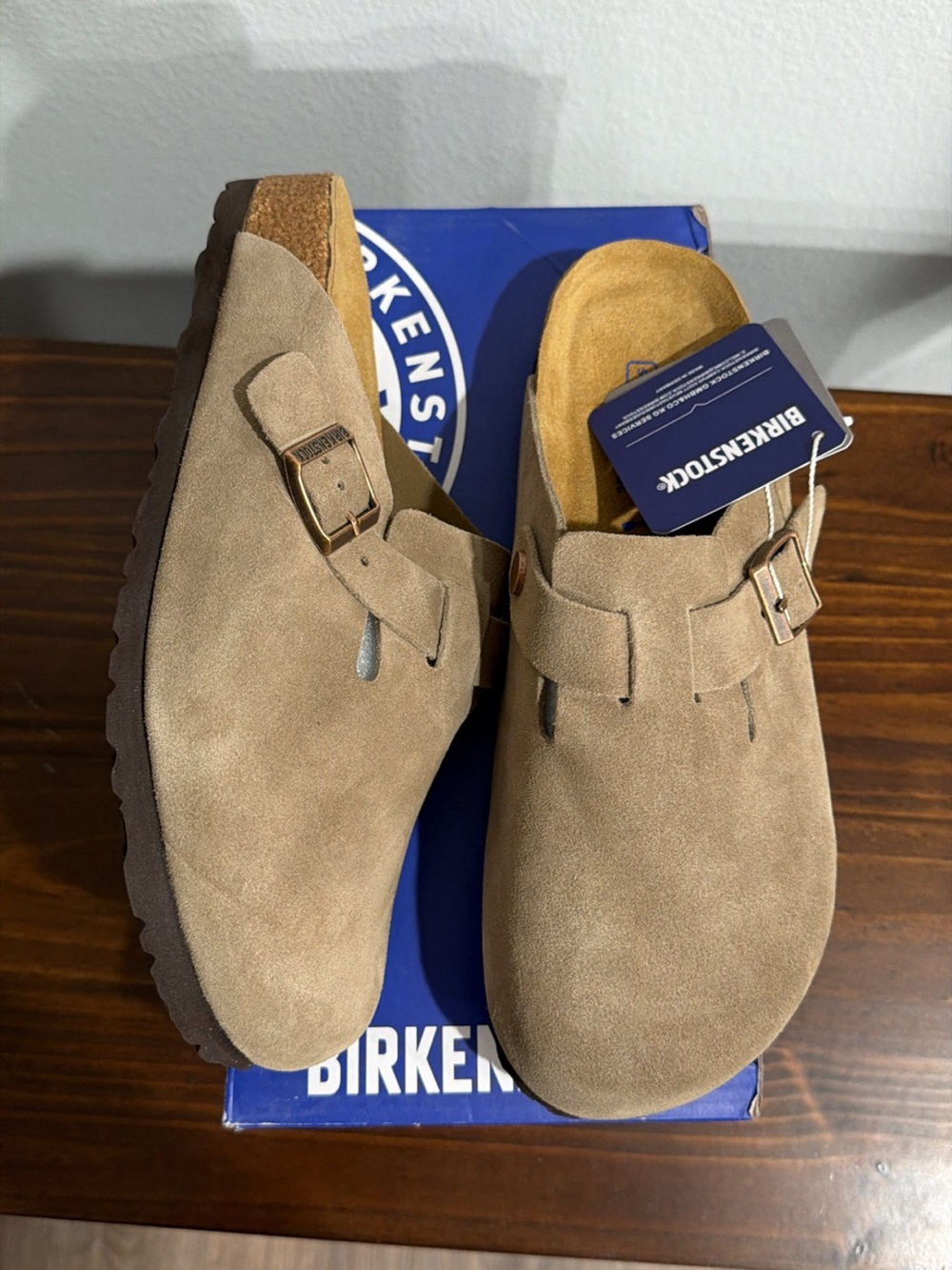 Birkenstock Suede Taupe Narrow Fit Sizes 6,7,8, and 9